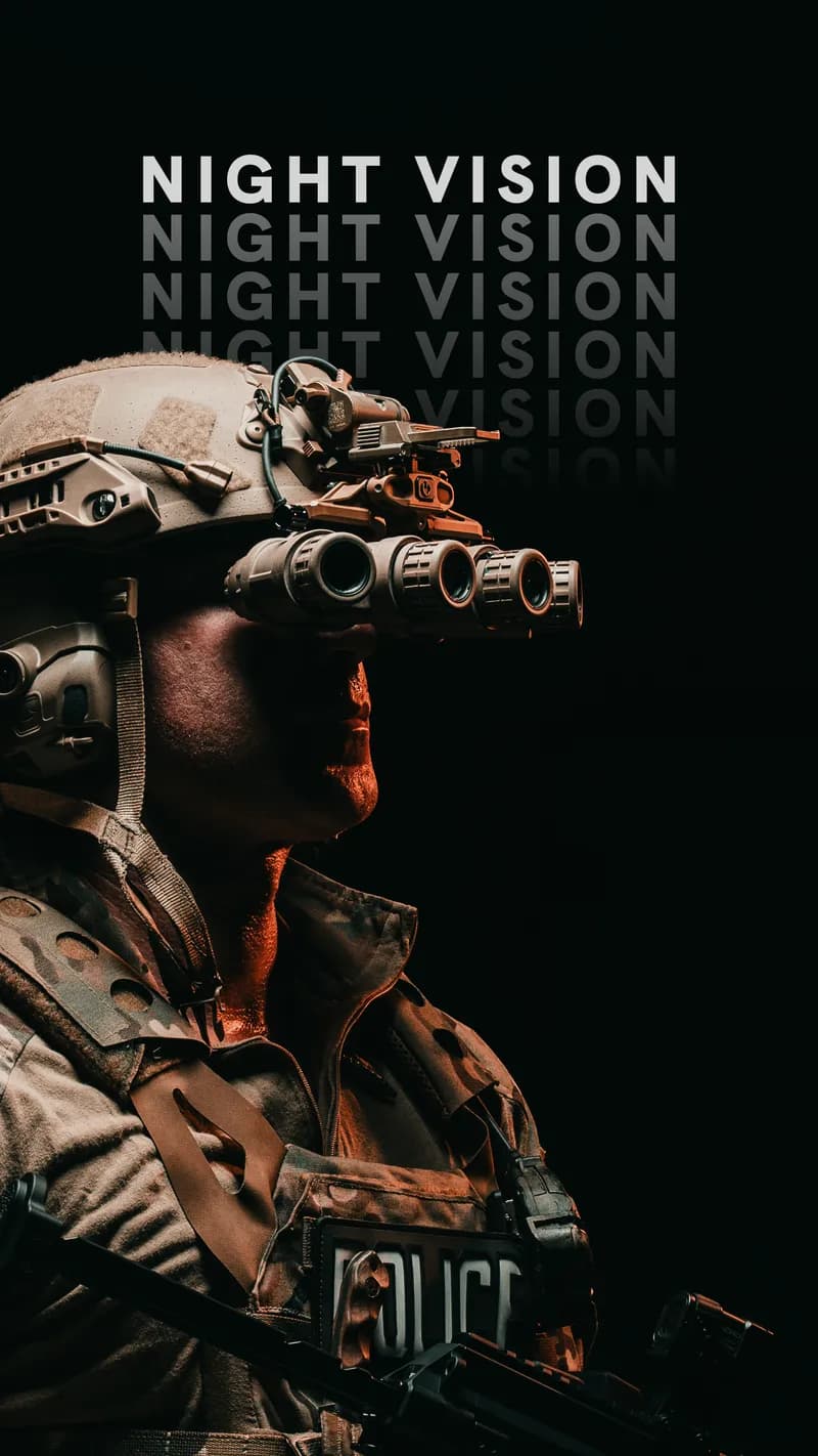 Night vision goggles with Gen 3 white phosphor tubes