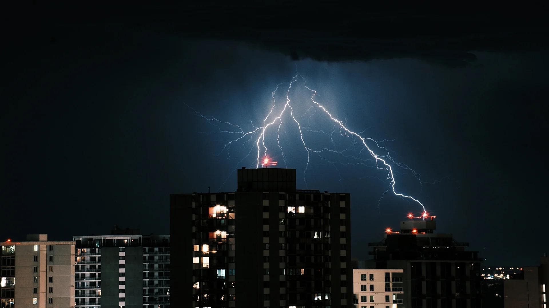 Lightning in the dark
