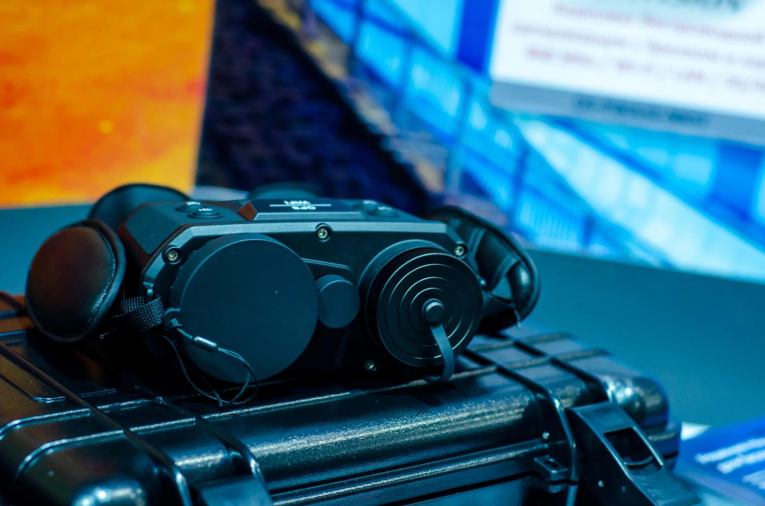 Close-up of military night vision