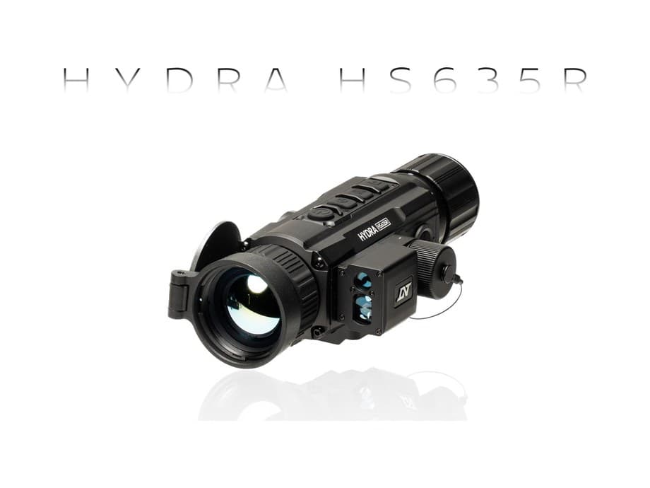 DNT Optics Hydra LRF HS635R Multi-Function Thermal Scope with Laser Rangefinder and Ballistics Calculator – Standalone Scope, Clip-On, Handheld Monocular – 640×512 35mm
